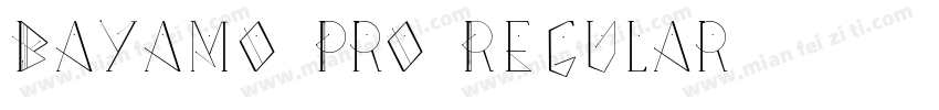 Bayamo Pro Regular字体转换